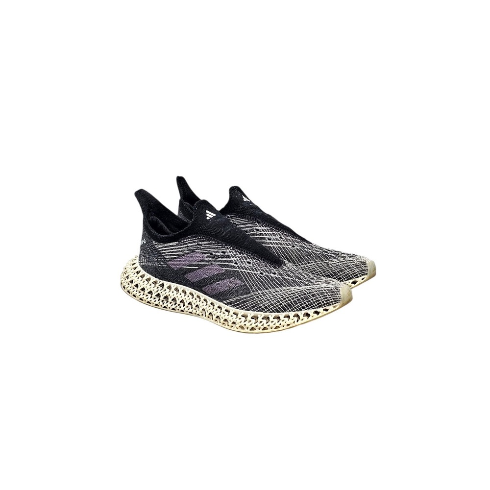 Adidas Womens Size 8.5 US 4DFWD x Strung Black Grey White Running Sneakers Shoes